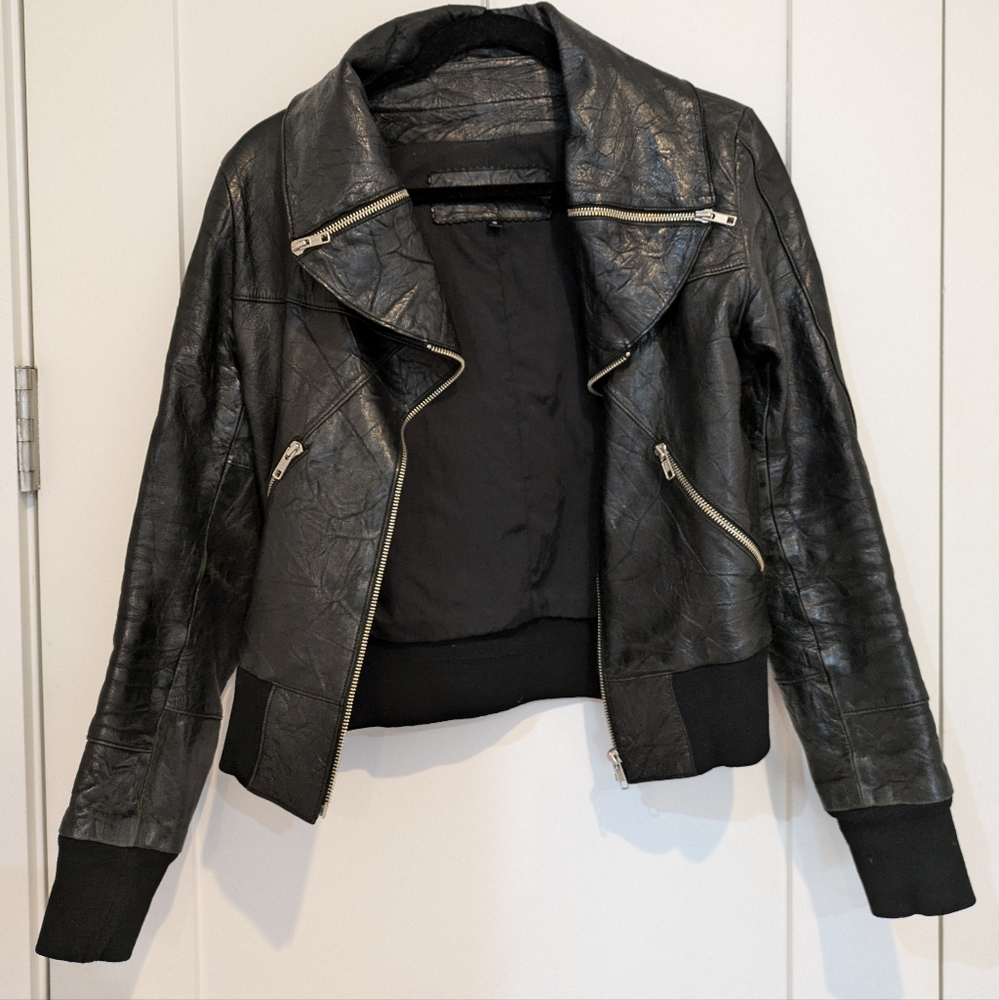 Unconditional women's leather jacket, size S